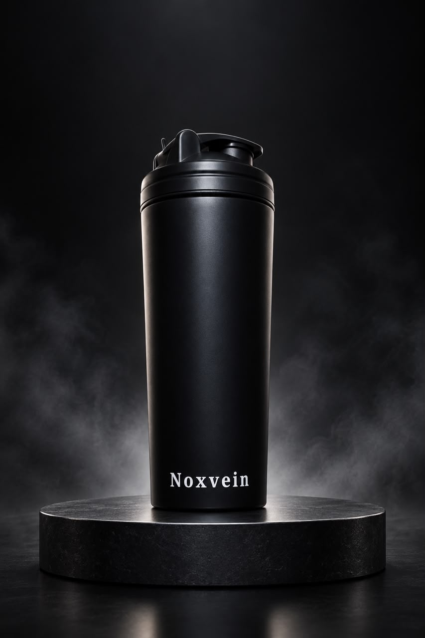 Noxvein Stainless Steel Shaker – 750ml Matte Black